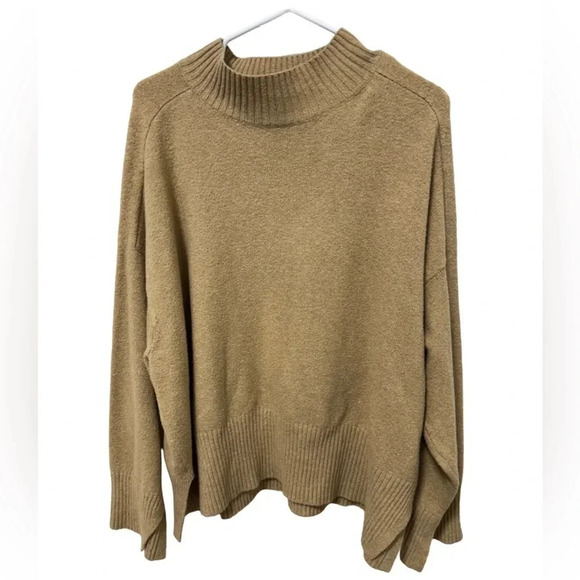 LOFT Sweaters - Loft‎ Camel Cotton Blend Sweater, Size Large, Casual, Warm Sweater